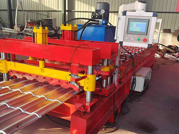 Color steel glazed tile machine