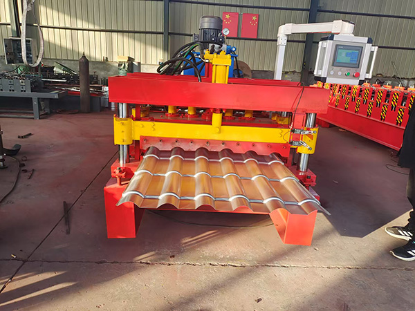 Color steel glazed tile machine